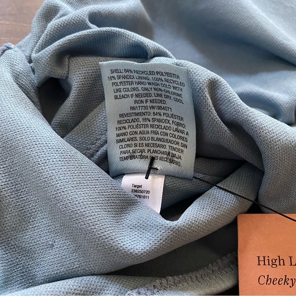 Shade & Shore NWT M Dusty Blue Women's One Piece Swimsuit - Picture 4 of 6